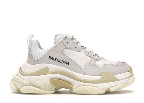 balenciaga triple s white women's.